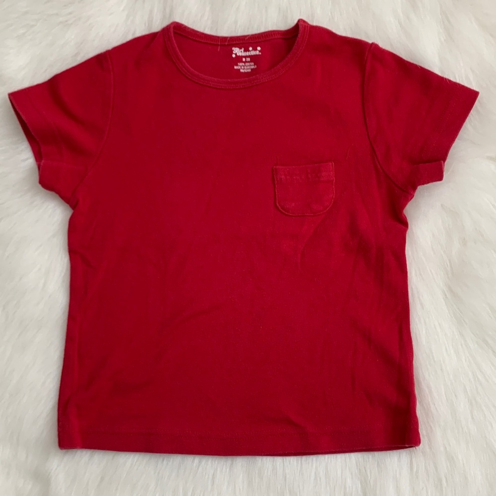 Classic Red Kids Short Sleeve Tee 100% Cotton
